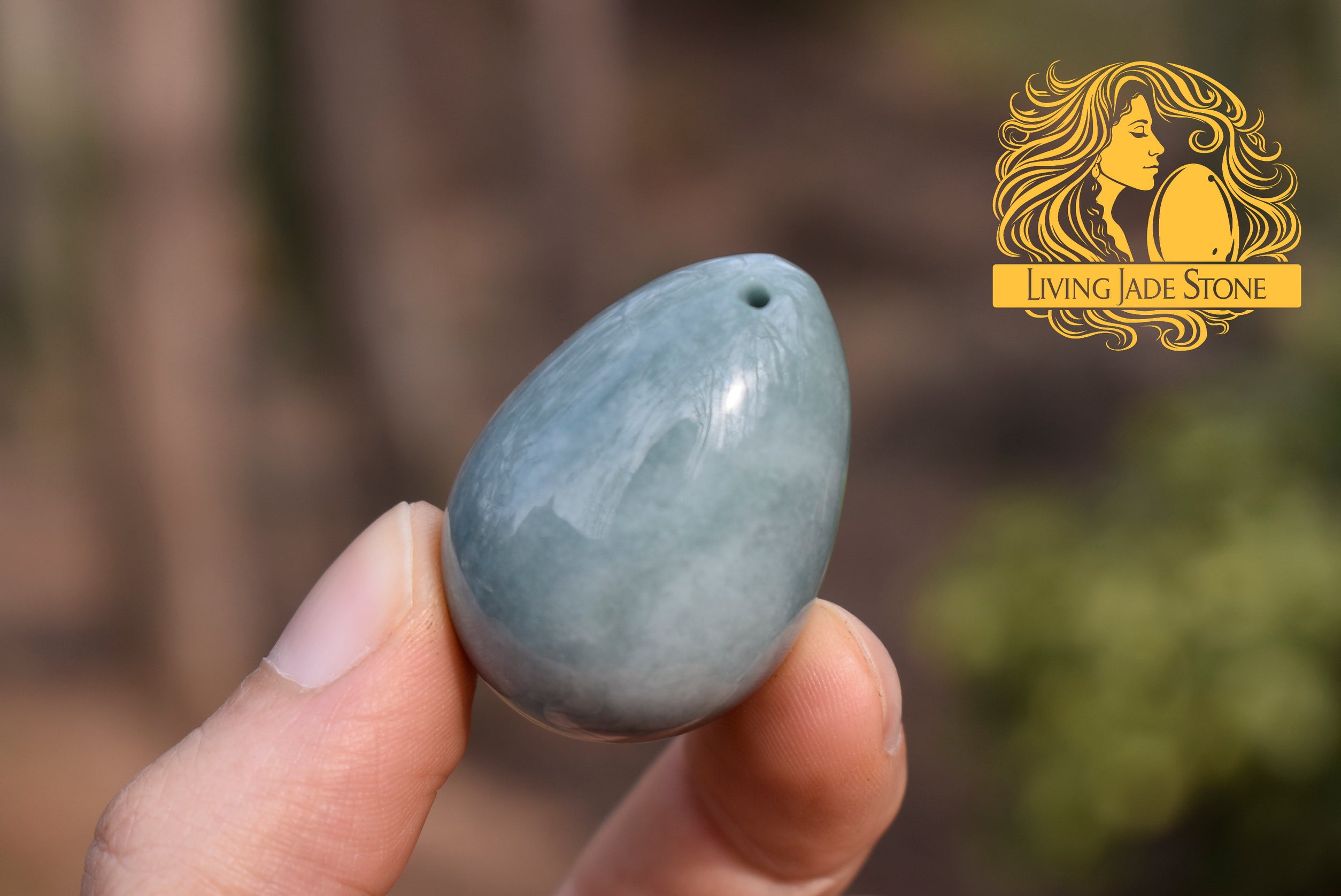 Light Princesa Blue jadeite jade yoni 3 egg set
