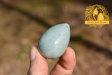 Snowy Princesa Blue Jadeite Jade Yoni 3 Egg Set
