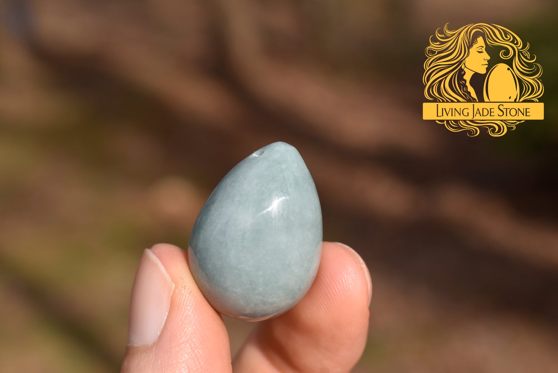 Snowy Princesa Blue Jadeite Jade Yoni 3 Egg Set