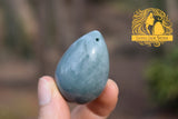 Light "Princesa" blue jadeite jade yoni 3 egg set